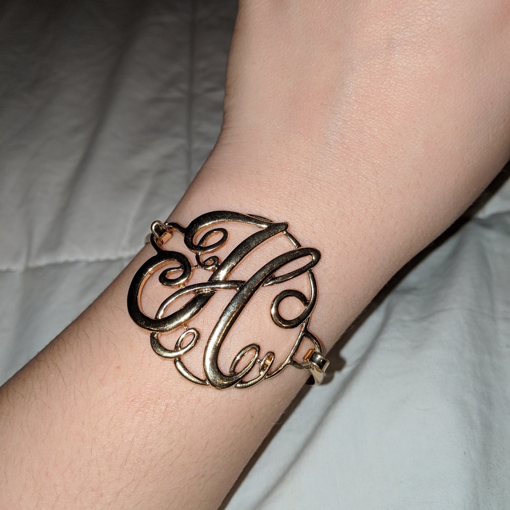 H Initial Bracelet